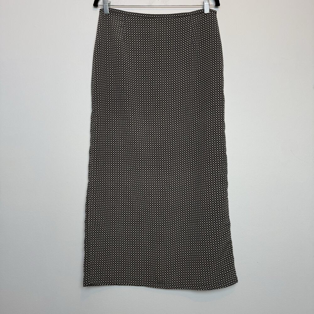 Vintage 90s Old Navy patterned maxi skirt sz 12 mod clean girl chic